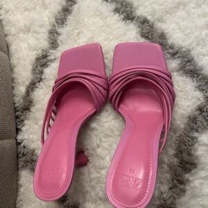 Zara Women's Pink Strappy Heels